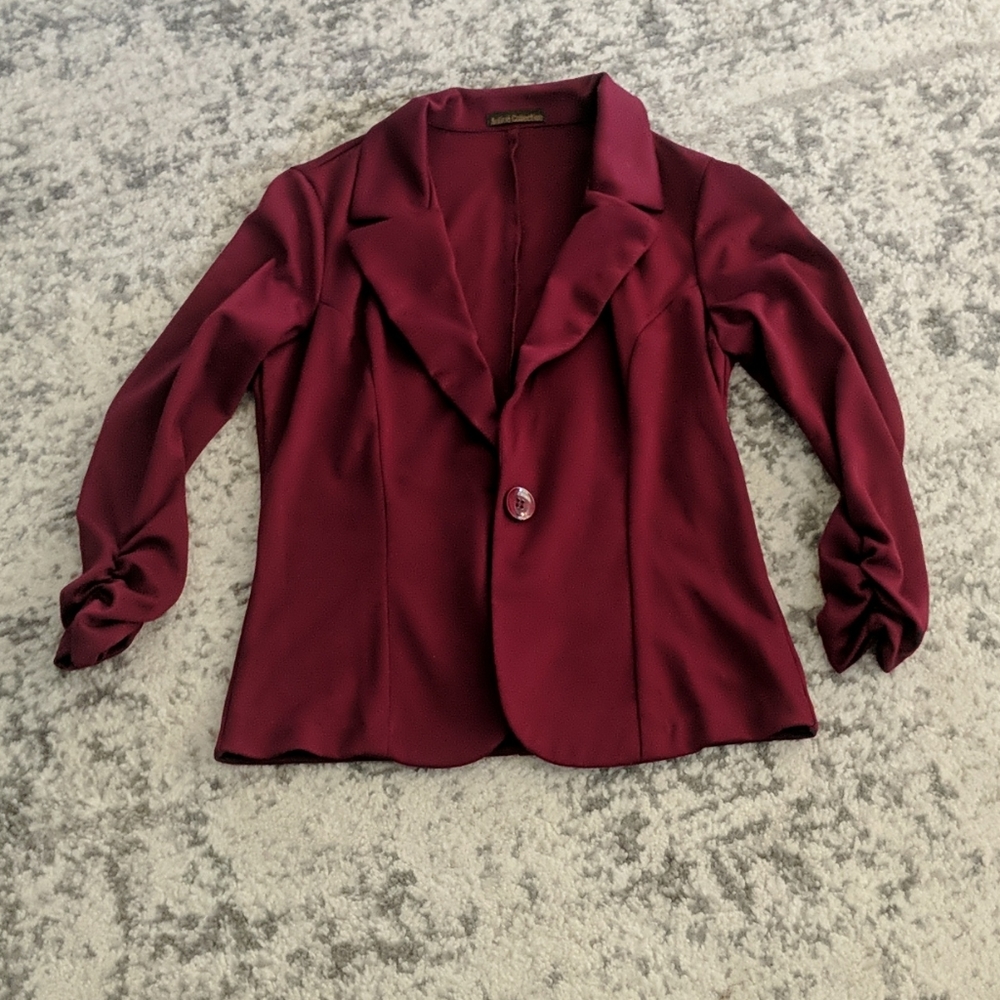3/4 sleeve length blazer